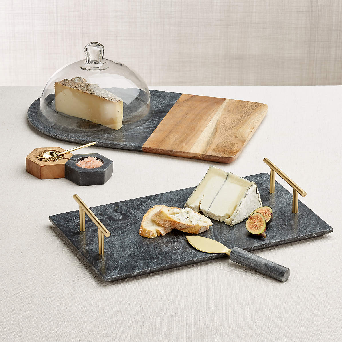 Hayes Marble Serving Board with Handles thumbnail 3