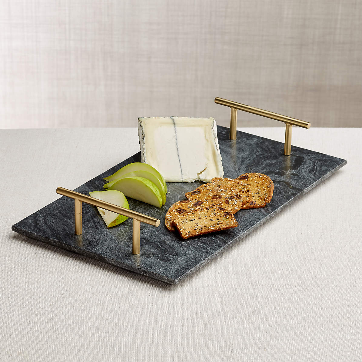 Hayes Marble Serving Board with Handles thumbnail 5