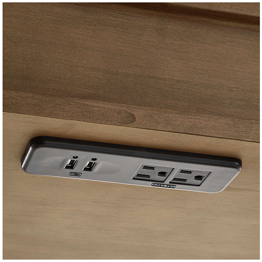 Tate Bookcase Desk with Outlet thumbnail 8