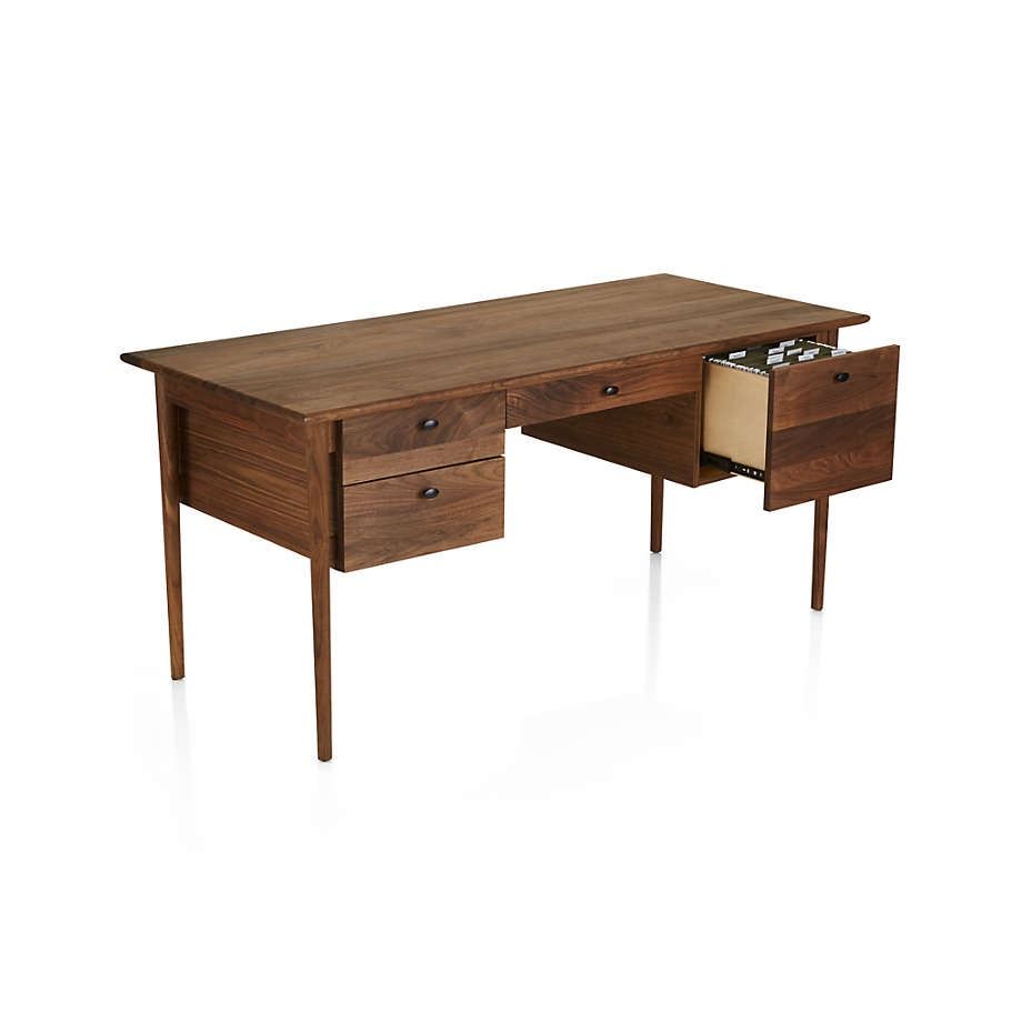 Kendall Walnut Desk thumbnail 2