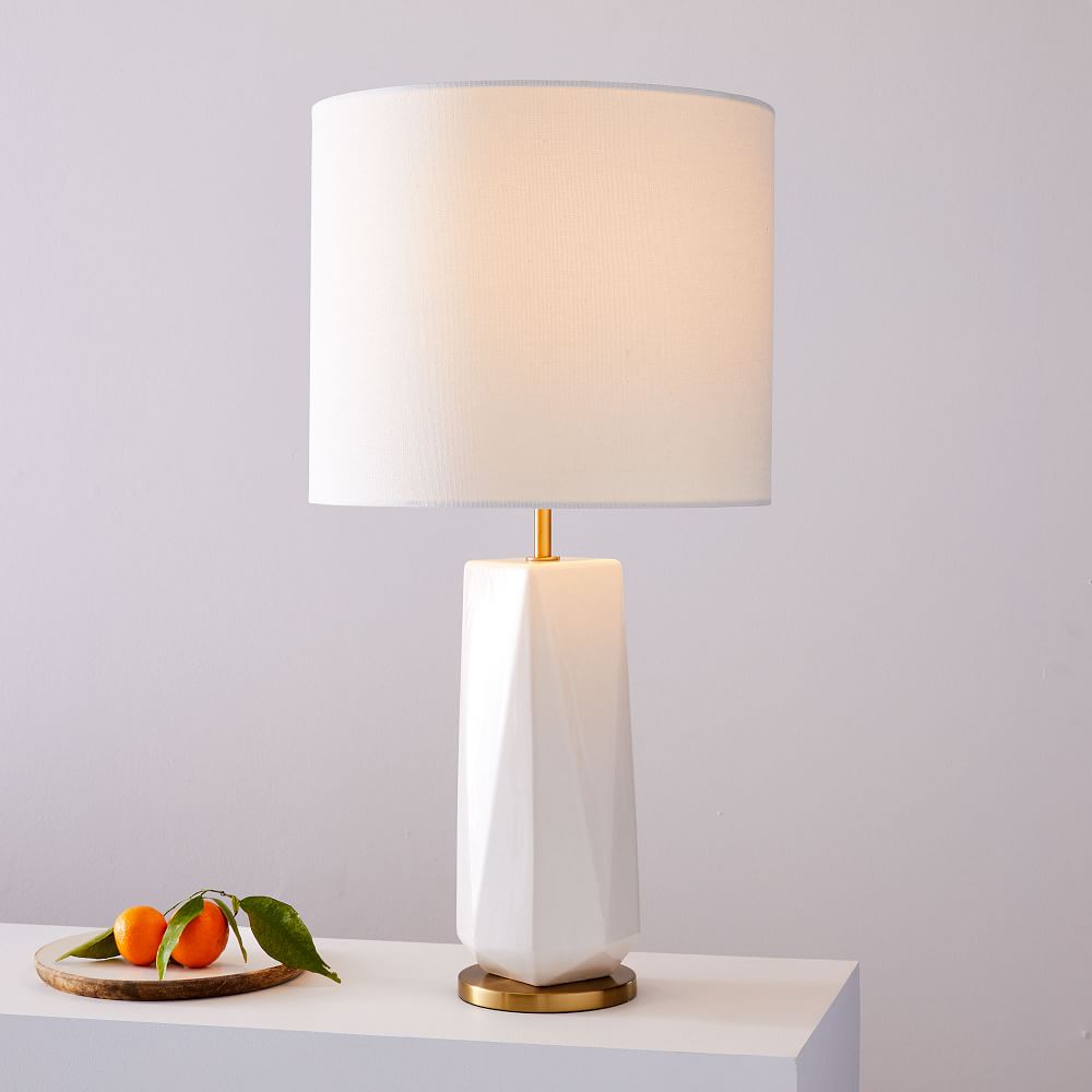 Faceted Porcelain Table Lamp thumbnail 2