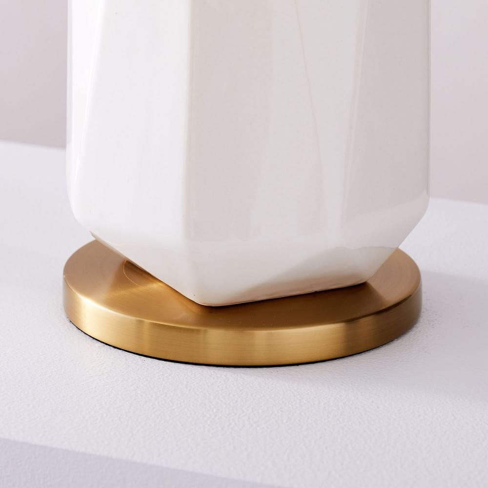 Faceted Porcelain Table Lamp thumbnail 3