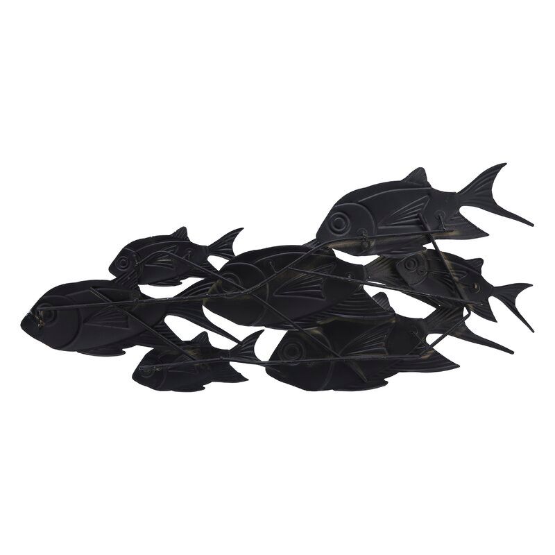 Metal Schooling Fish Wall Decor thumbnail 4