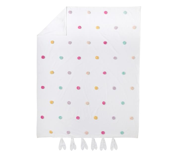 Zoey Pom-Pom Duvet Cover And Shams Twin thumbnail 5