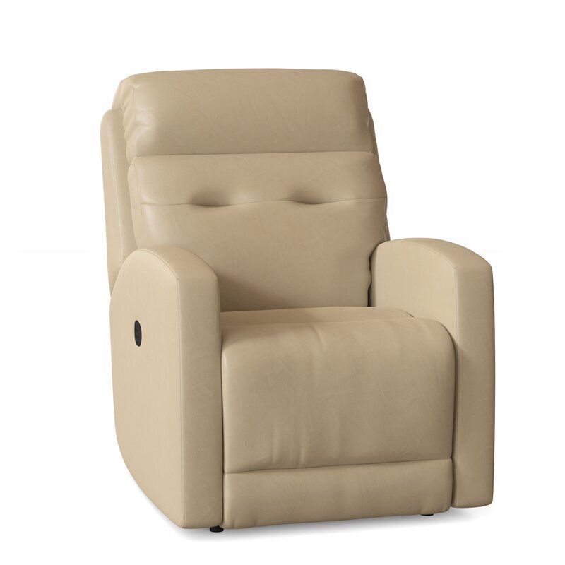 Bank Shot Genuine Leather Manual Rocker Standard Recliner thumbnail 4