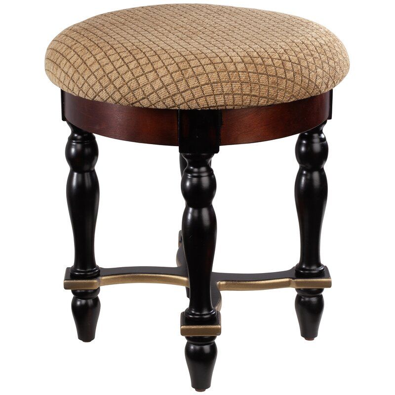 Grand 16'' Tall Solid Wood Accent Stool thumbnail 2