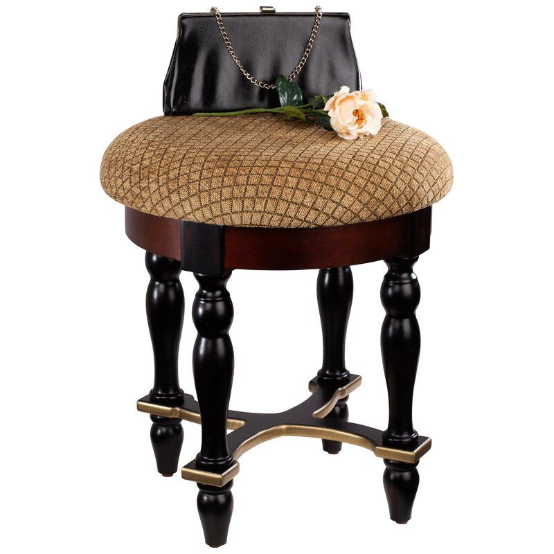 Grand 16'' Tall Solid Wood Accent Stool thumbnail 6