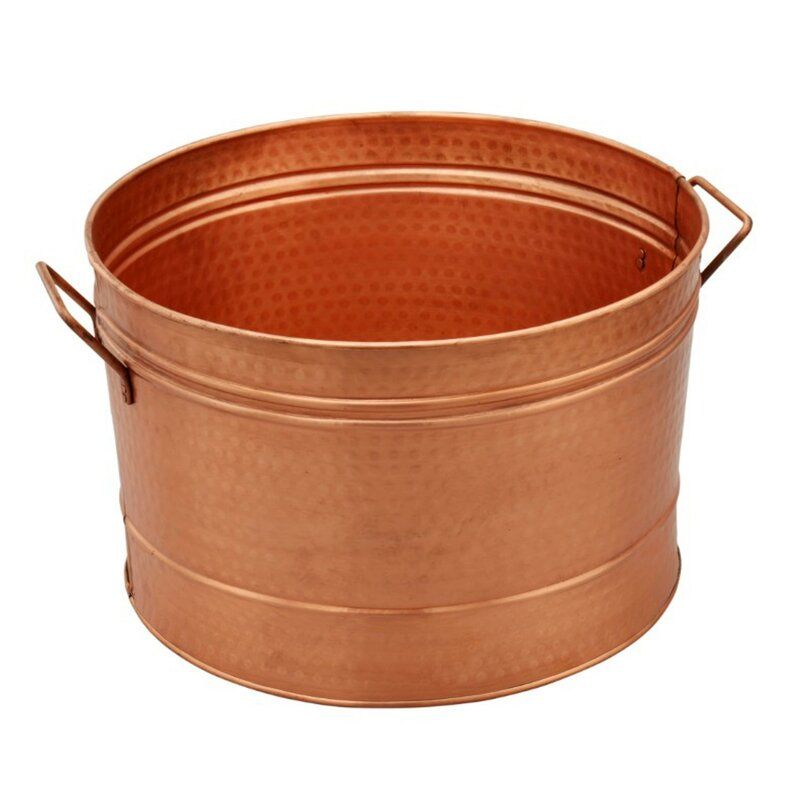 Fatton Hammered Pattern Galvanized Beverage Tub thumbnail 2