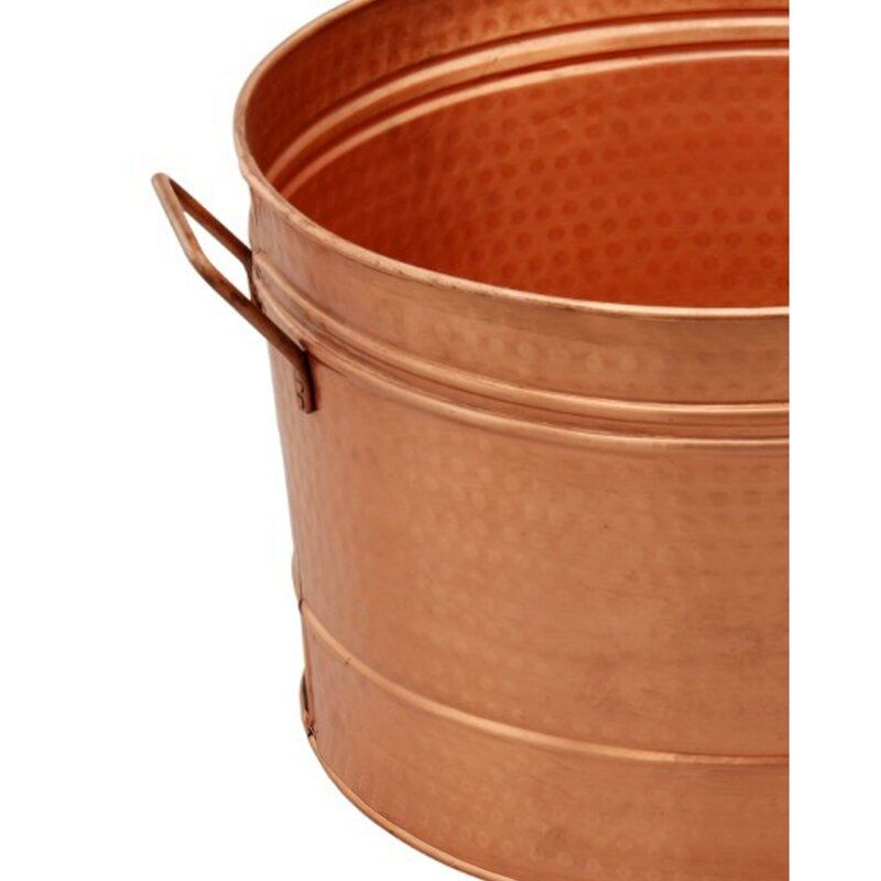 Fatton Hammered Pattern Galvanized Beverage Tub thumbnail 3
