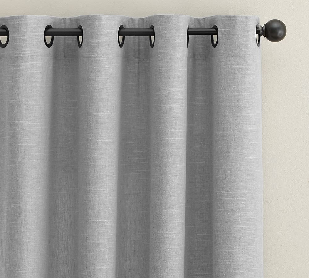 Emery Linen Grommet Curtain-84" thumbnail 2