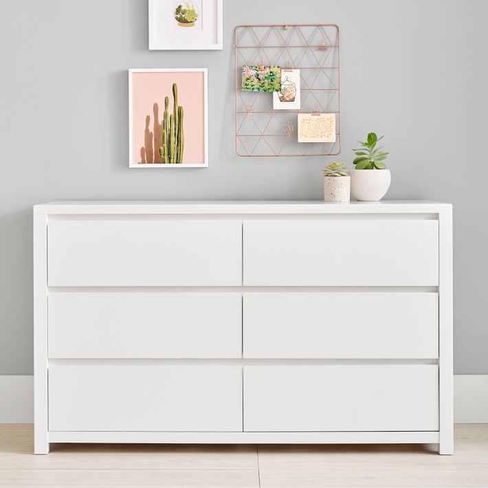 Costa 6-Drawer Wide Dresser (56w x 19d") thumbnail 3