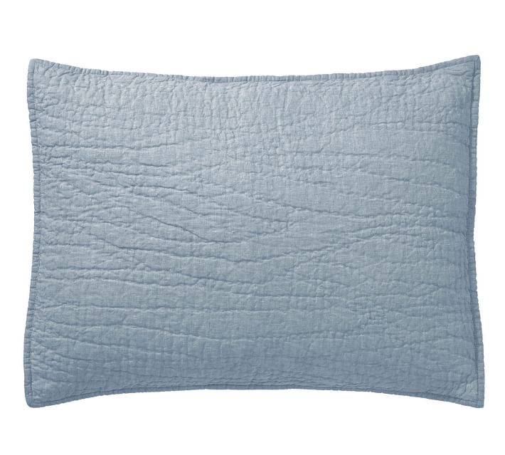 Belgian Flax Linen Hand Stitched Standard Shams, Set of 2, Without Insert, 26"x20" thumbnail 2