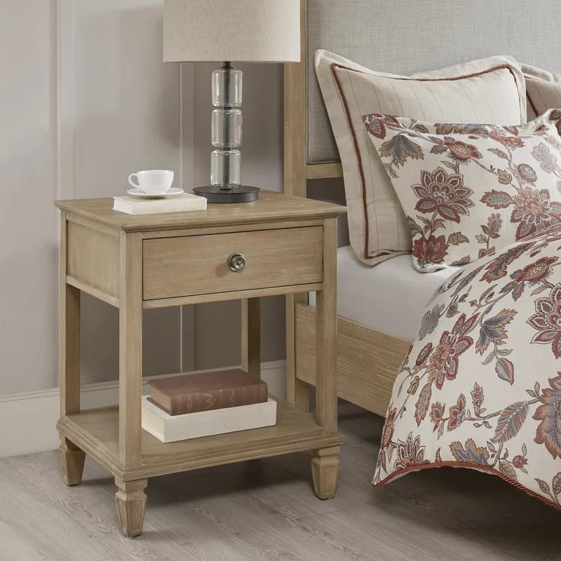 Victoria Solid Wood Nightstand thumbnail 3