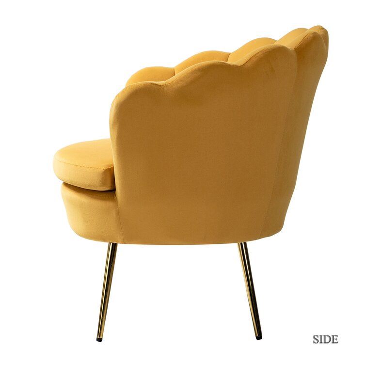 Hendrix Velvet Barrel Chair thumbnail 2