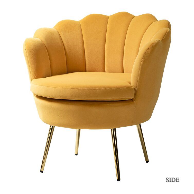 Hendrix Velvet Barrel Chair thumbnail 3