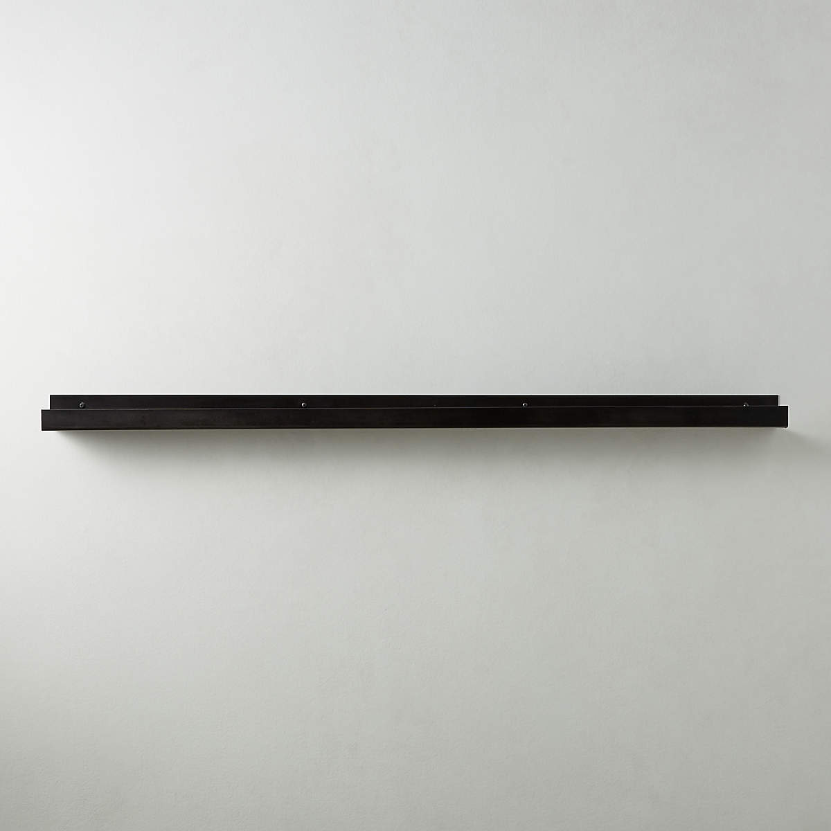 Metal Gunmetal Wall Shelf-24" thumbnail 2
