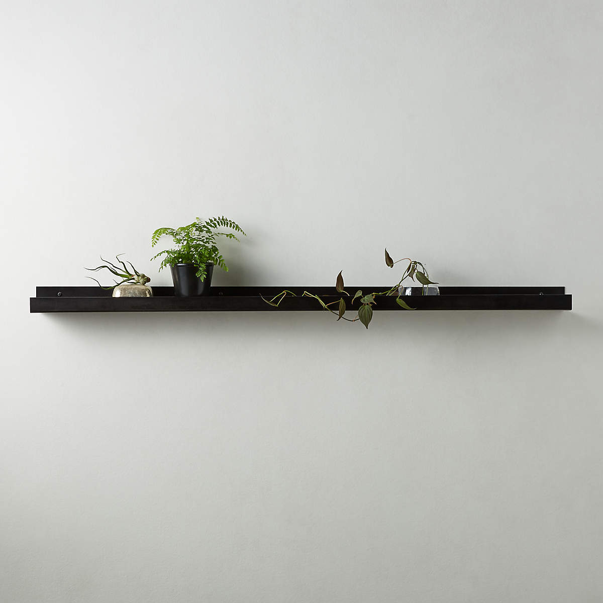 Metal Gunmetal Wall Shelf-24" thumbnail 4
