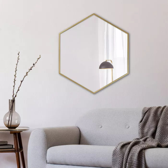 Metal Hexagon Mirror thumbnail 3