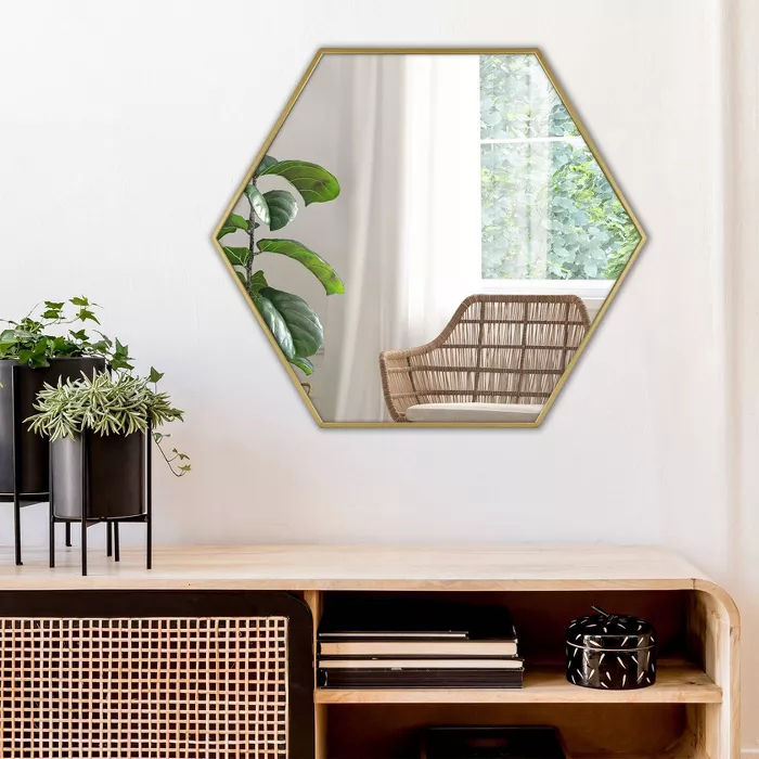 Metal Hexagon Mirror thumbnail 4