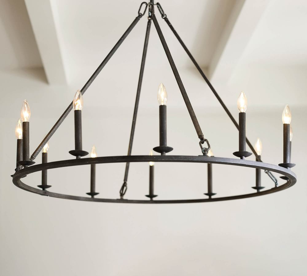 Remington Iron Round Chandelier (42"-60") thumbnail 3