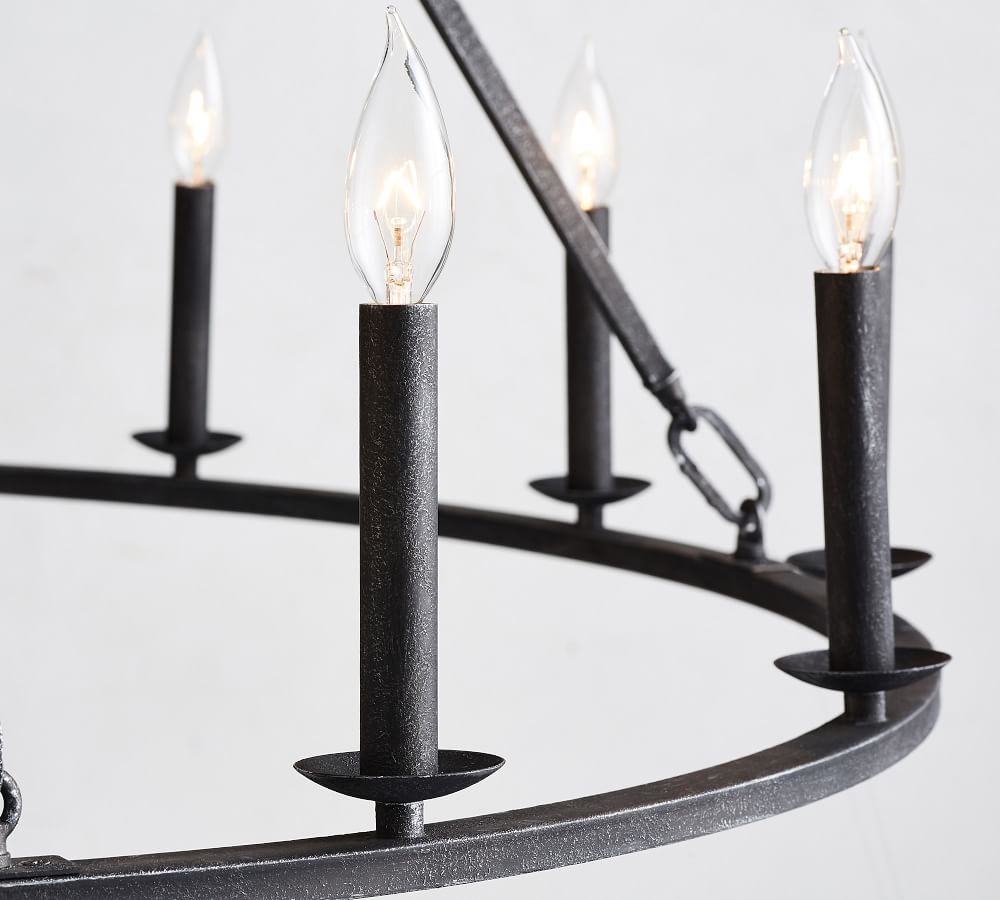 Remington Iron Round Chandelier (42"-60") thumbnail 4