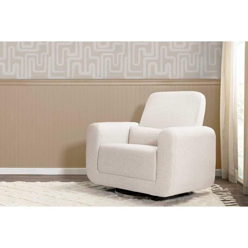 Babyletto Tuba Modern Classic Cream Eco Performance Extra Wide Swivel Glider thumbnail 5