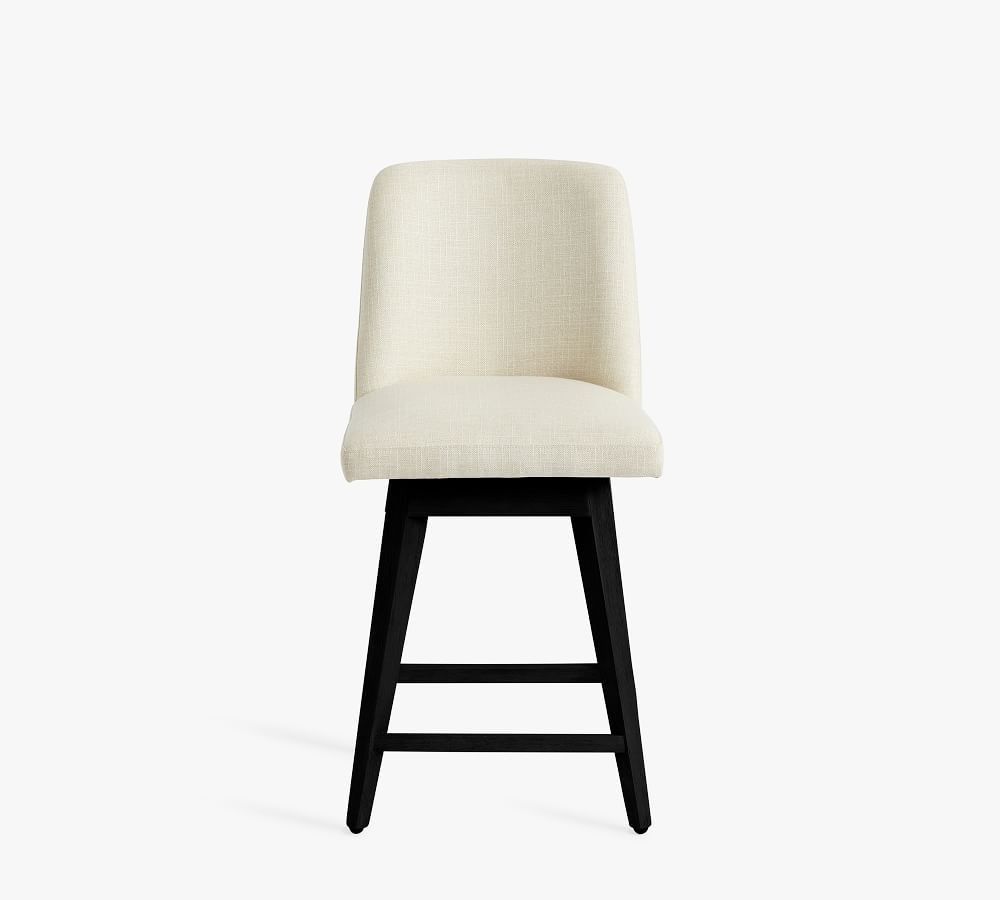 Layton Upholstered Swivel Stool thumbnail 2