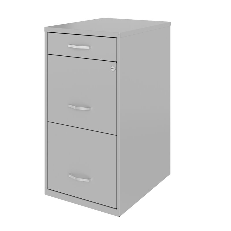 Steel Vertical Filing Cabinet 3-Drawer thumbnail 2