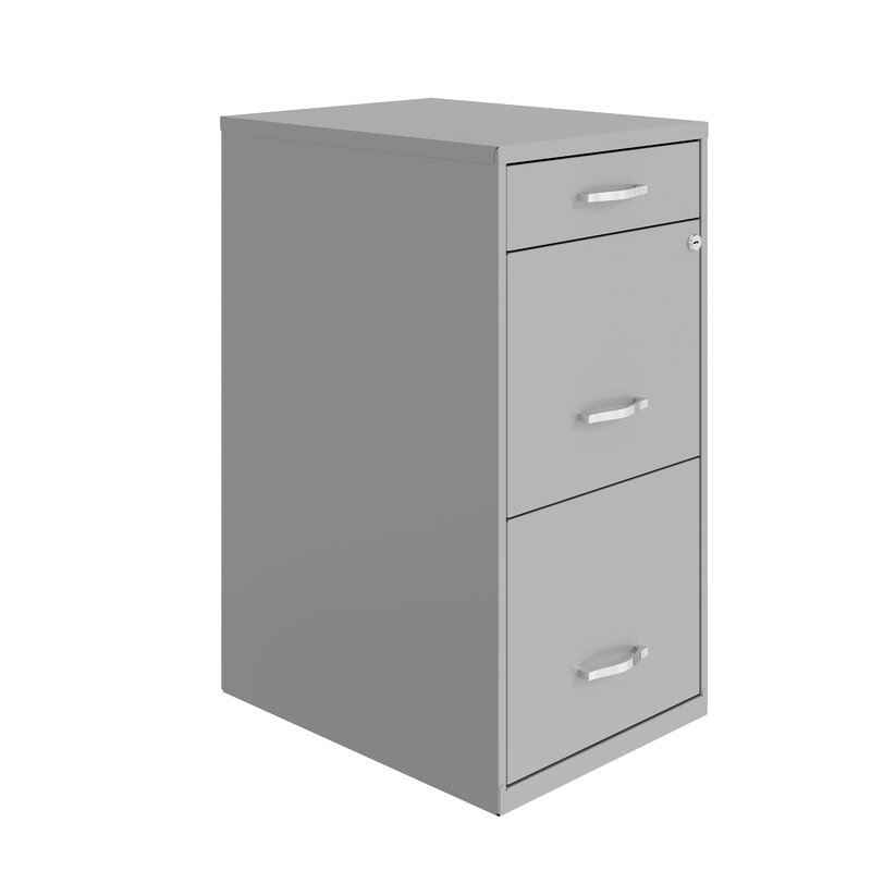 Steel Vertical Filing Cabinet 3-Drawer thumbnail 4