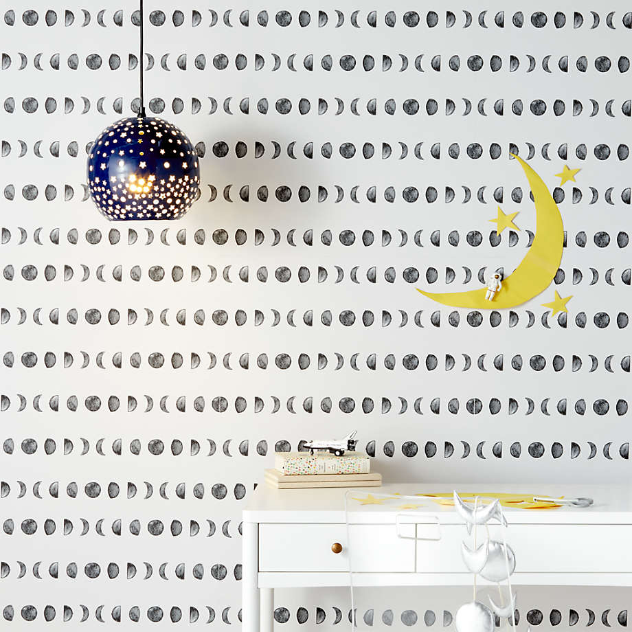 Chasing Paper Black and White New Moon Removable Wallpaper-2'x12' thumbnail 2