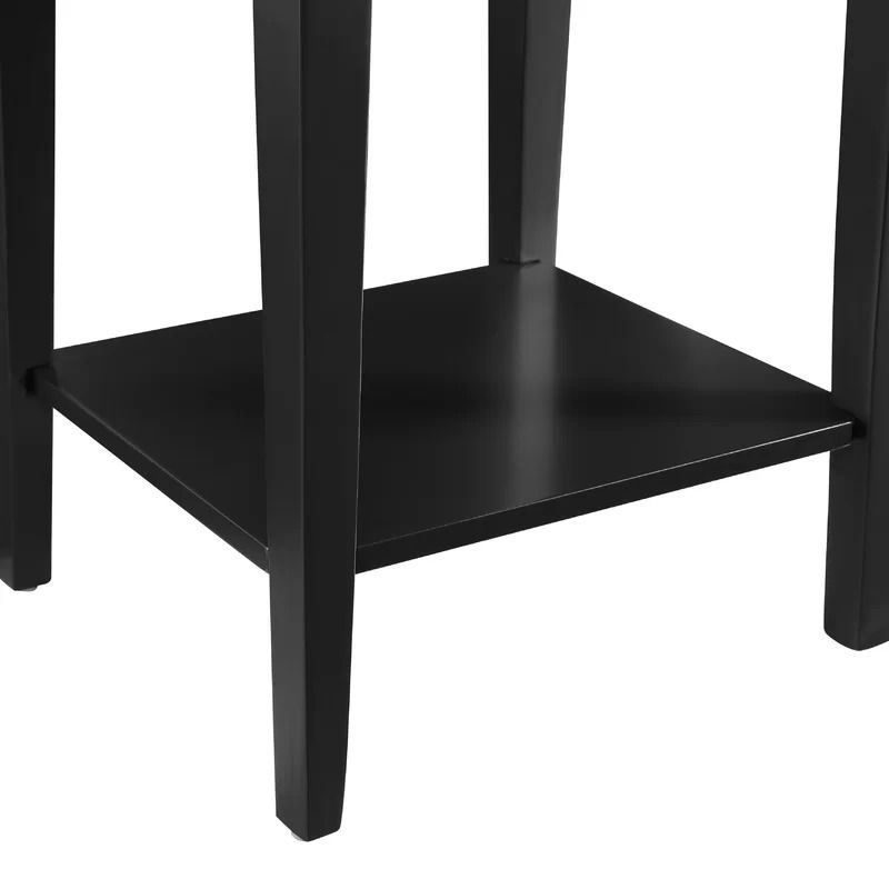 Black Olmead Tall End Table with Storage thumbnail 4