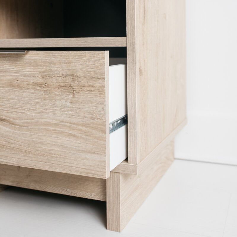 Altie Drawer Nightstand in Brown thumbnail 4
