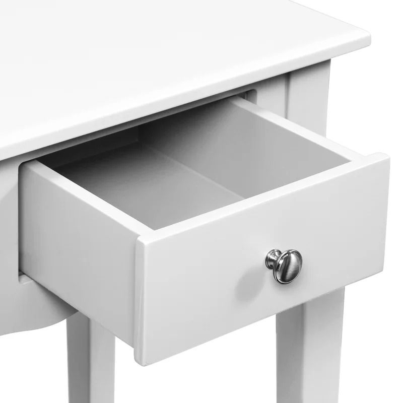 White Olmead Tall End Table with Storage thumbnail 3
