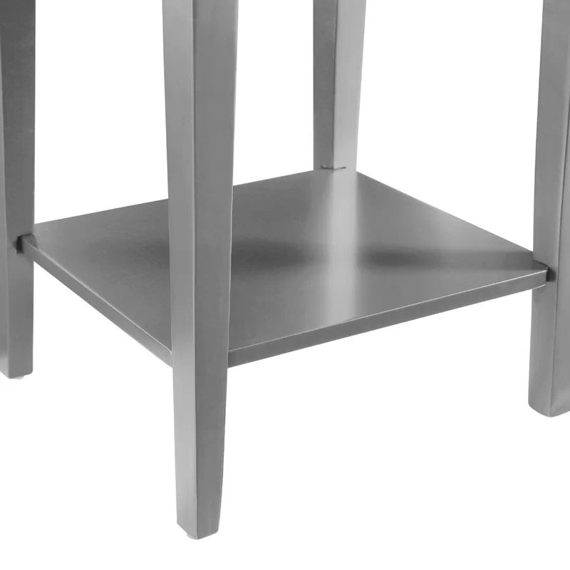 Gray Olmead Tall End Table with Storage thumbnail 4