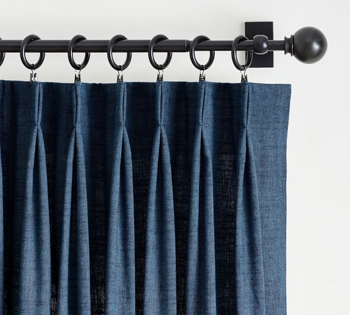Emery Linen Pinch Pleat Curtain 108" thumbnail 3