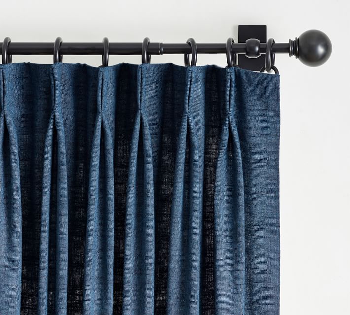Emery Linen Pinch Pleat Curtain 108" thumbnail 4