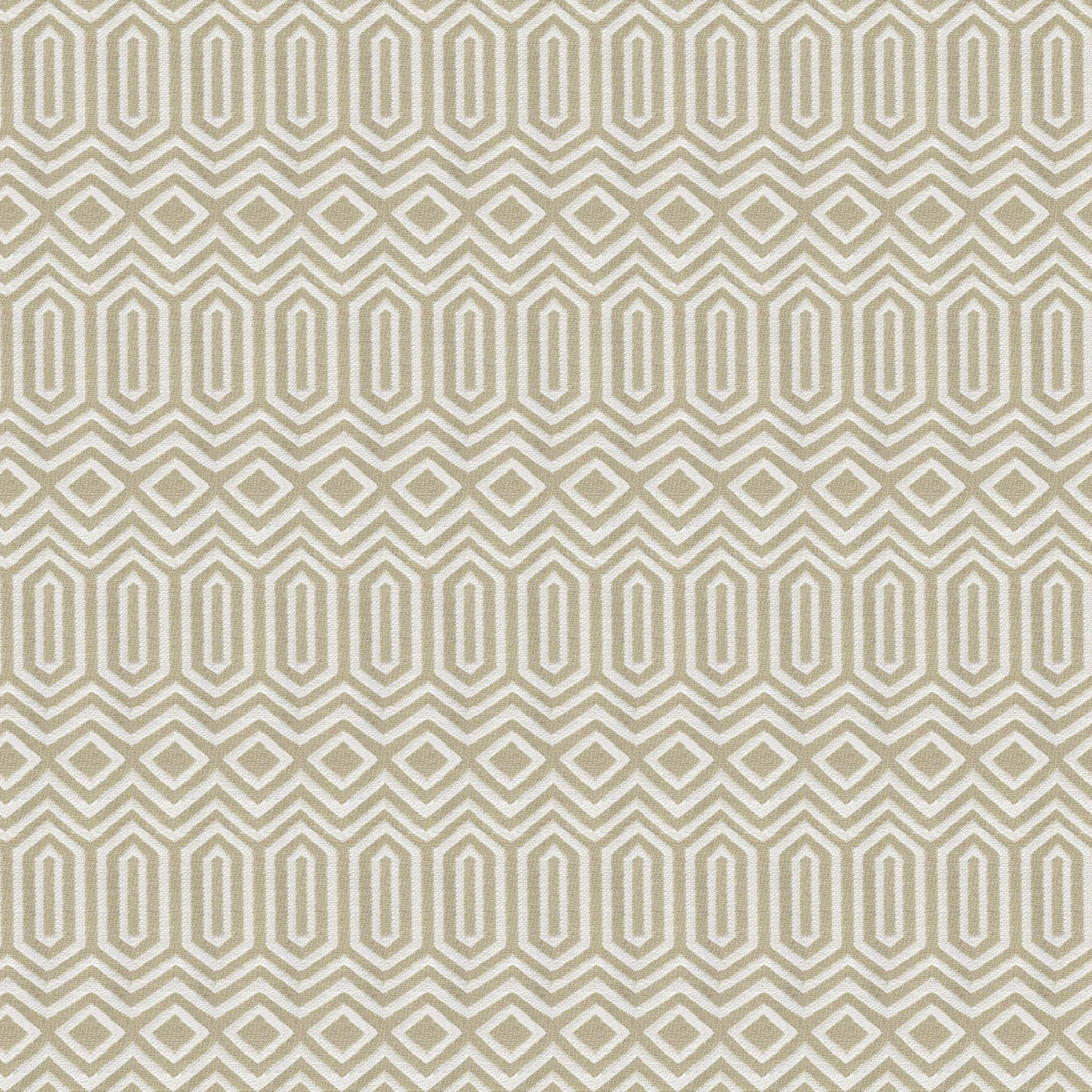 Geometric Semi Sheer Rod pocket Curtain Panel Set of two 180" thumbnail 4