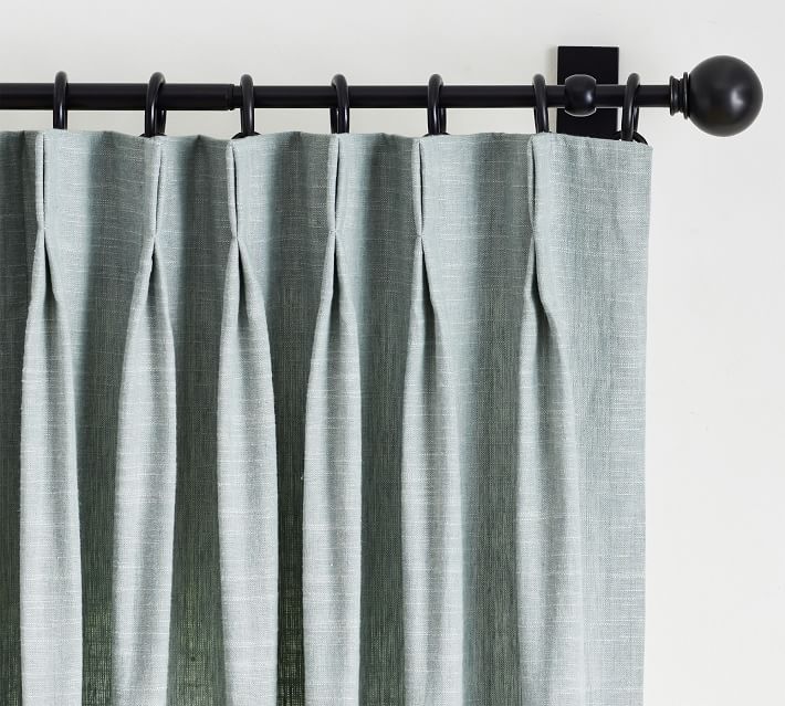 Emery Linen Pinch Pleat Curtain 108" thumbnail 4