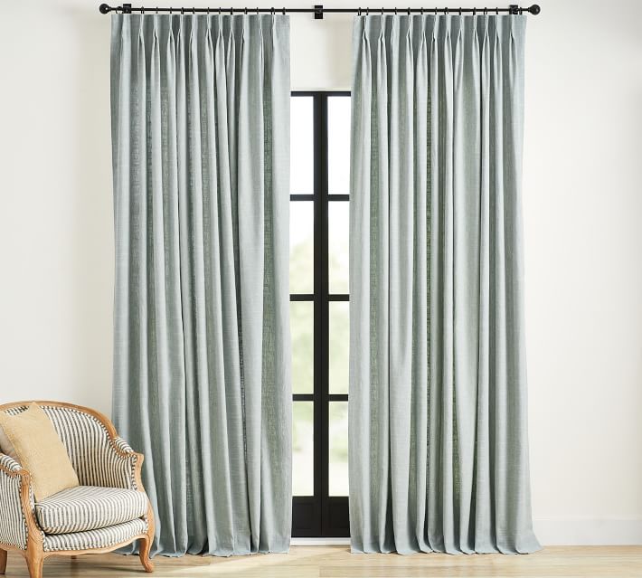 Emery Linen Pinch Pleat Curtain 124" thumbnail 3