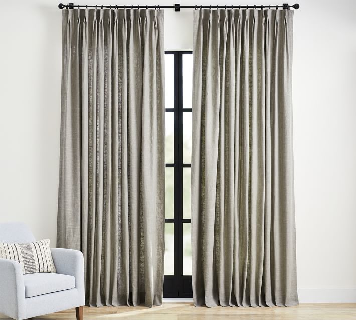 Emery Linen Pinch Pleat Curtain 124" thumbnail 4