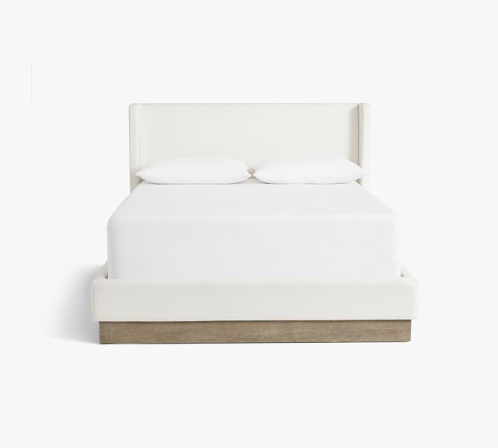 Jake Upholstered Wood Base Platform Bed thumbnail 3