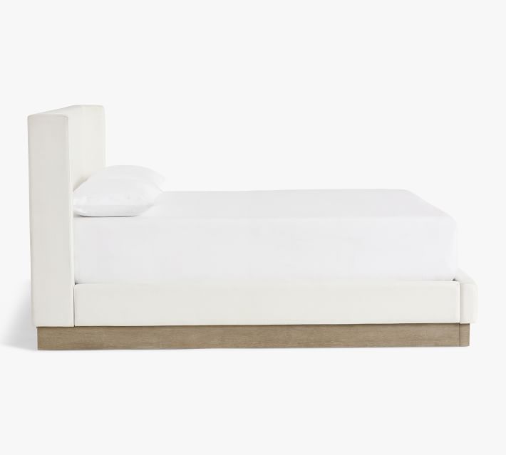 Jake Upholstered Wood Base Platform Bed thumbnail 4