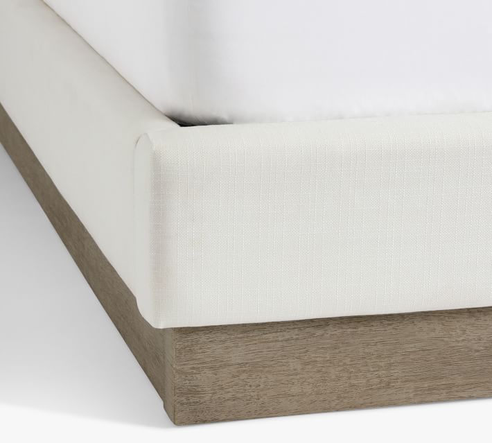 Jake Upholstered Wood Base Platform Bed thumbnail 6