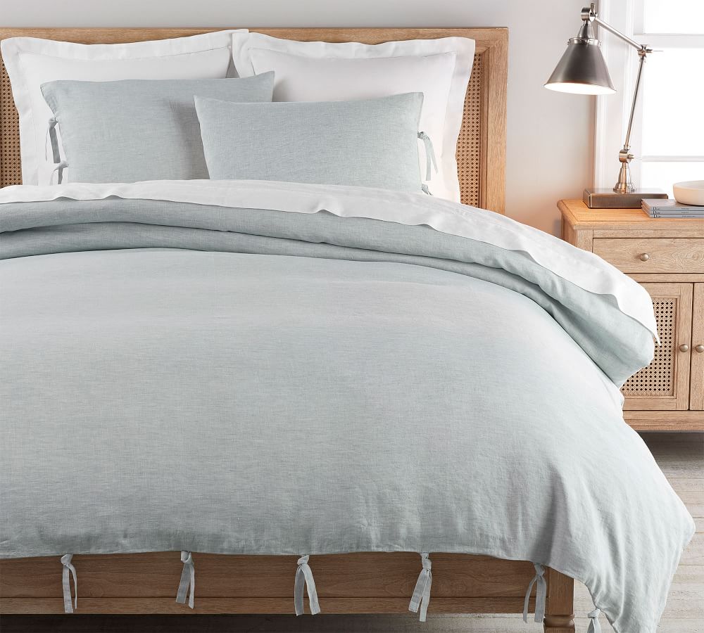 Belgian Flax Linen Duvet Cover With Ties Queen thumbnail 5