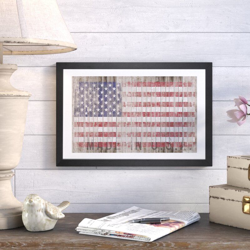 American Flag I by Diego Tirigall With Frame-18"x26" thumbnail 2