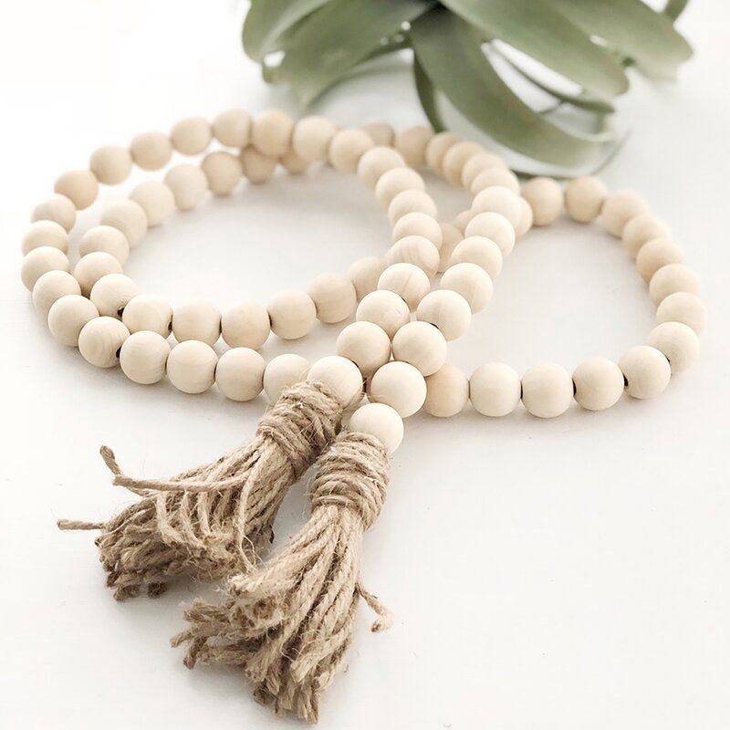 Cinda Rural Wooden Beads Rope Ornament Pendant thumbnail 5