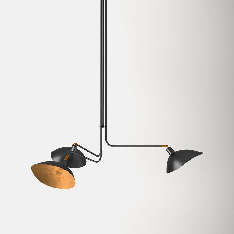 Hart 3 Light Sputnik Modern Linear Chandelier thumbnail 3