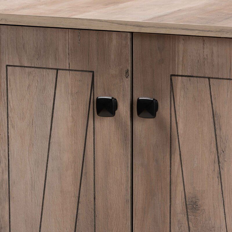 Wood 15 Pair Shoe Storage Cabinet thumbnail 4