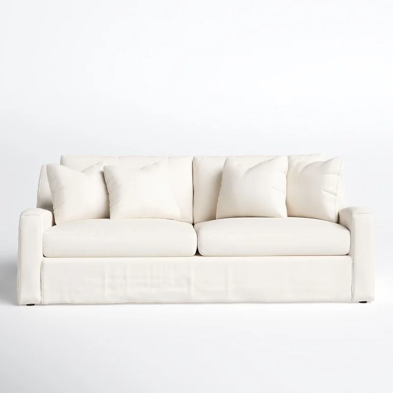 Alanna Cotton Square Arm Slipcovered Sofa thumbnail 2