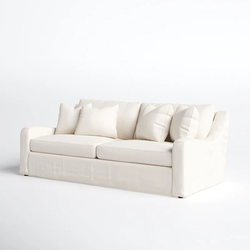 Alanna Cotton Square Arm Slipcovered Sofa thumbnail 3